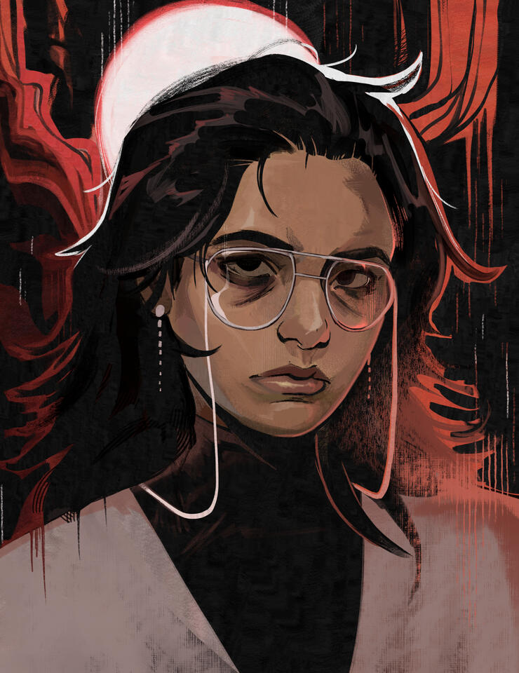 Self Portrait (Disco Elysium style study)