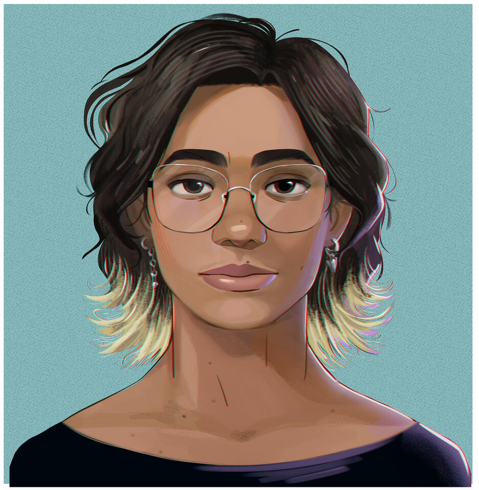 Self portrait (Spider-verse style study)