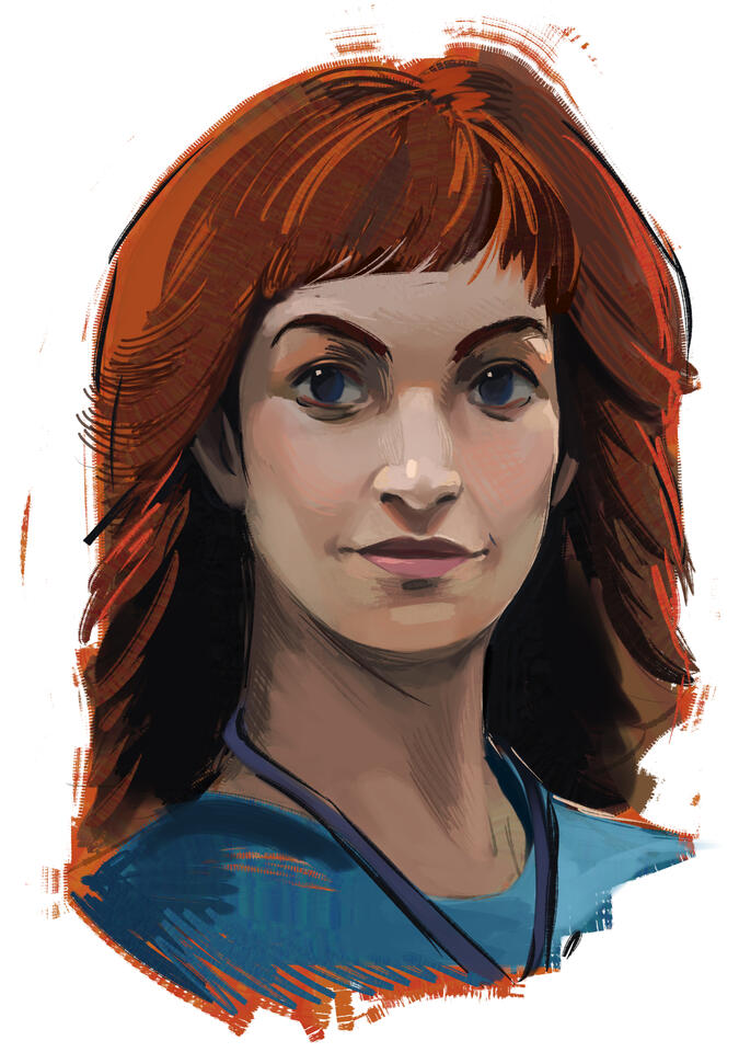 Portrait of Helly R. from Severance