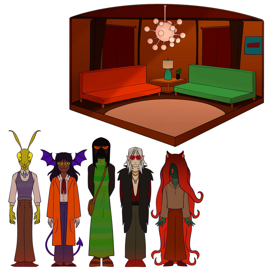 Lobby 2 Layout + Characters