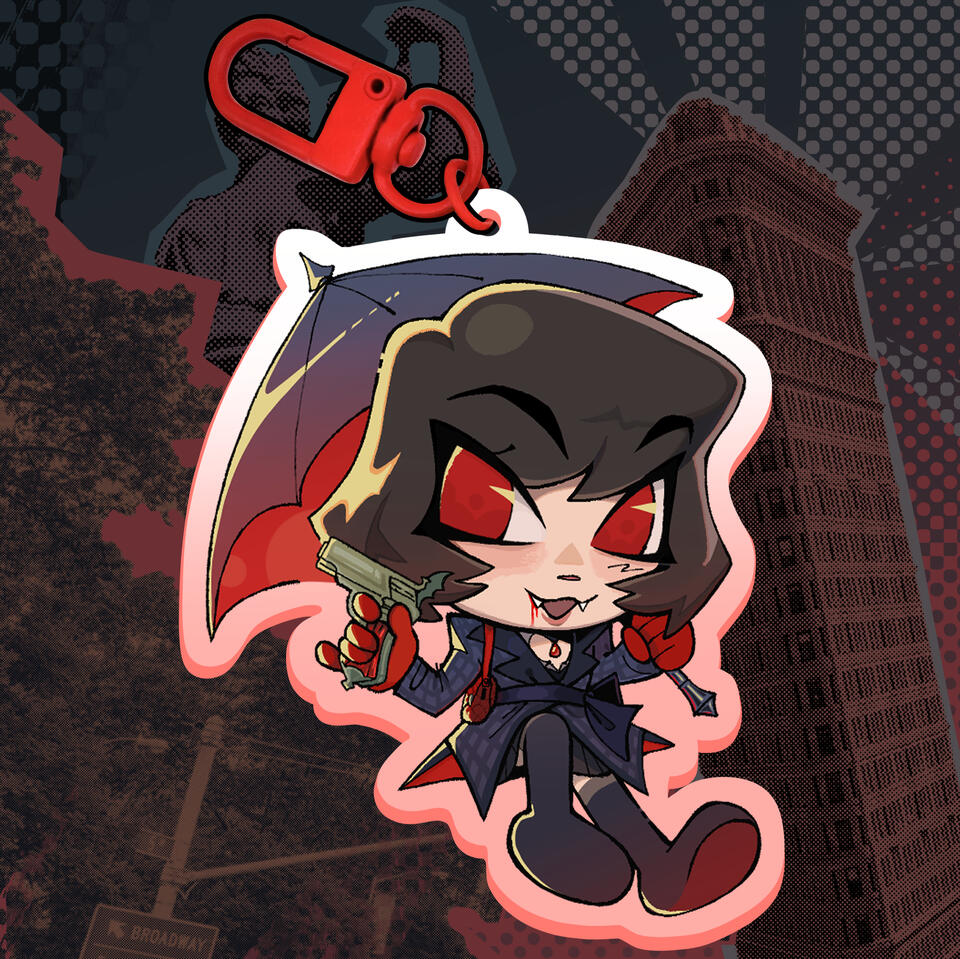 Acrylic charm of Mina from Deadlock