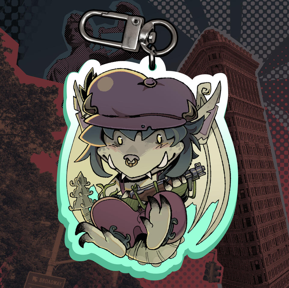 Acrylic charm of Ivy from Deadlock