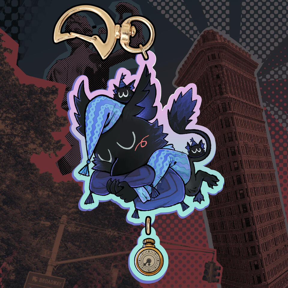 Linking acrylic charm of Rem from Deadlock