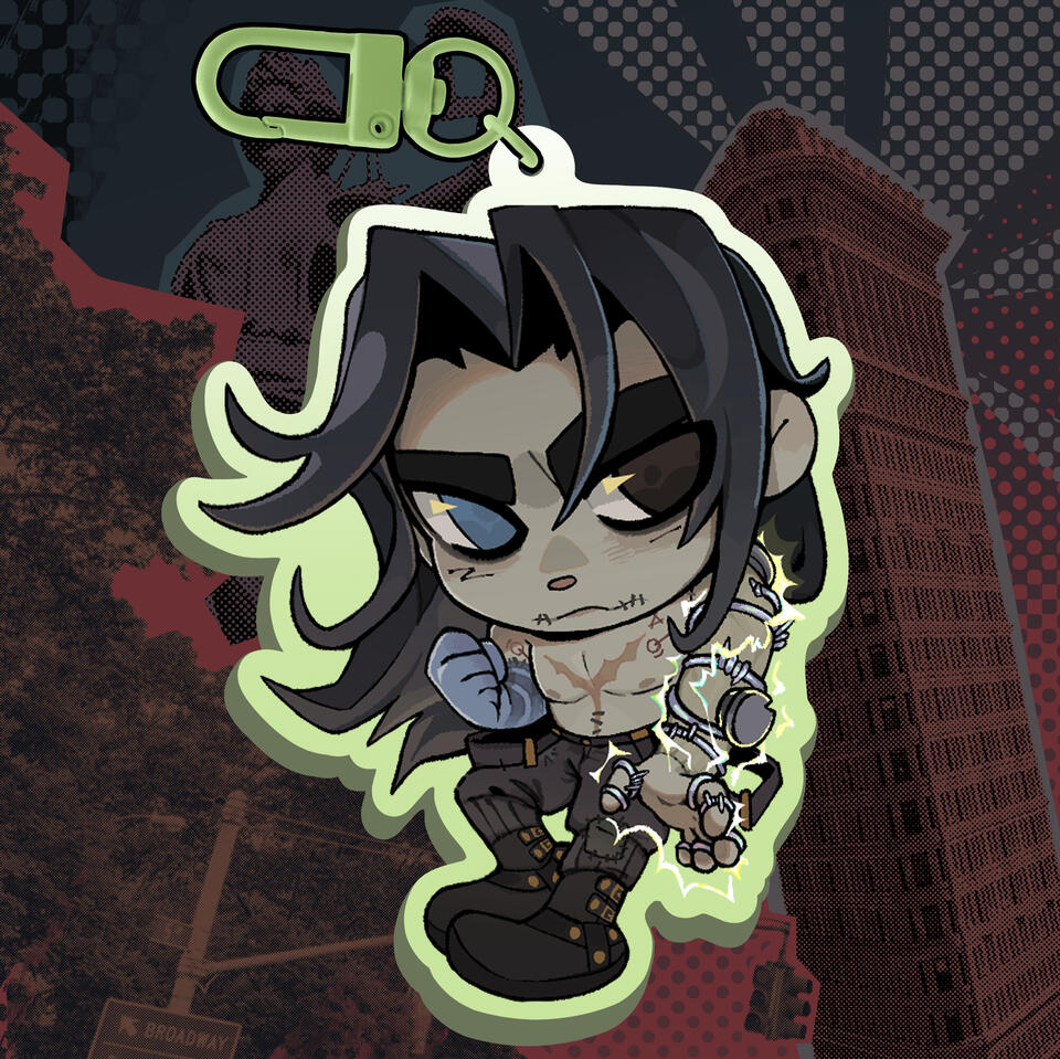 Acrylic charm of Victor from Deadlock